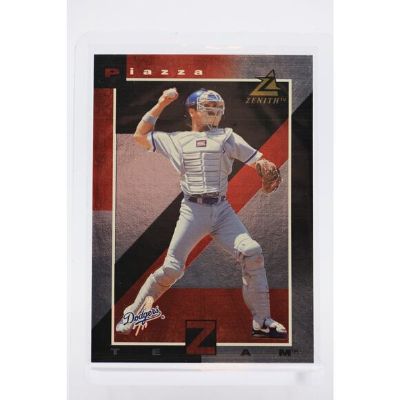 1998 Zenith Z-Team #3 Mike Piazza PSA 9 Mint Los Angeles Dodgers - Pop 2 - Picture 4 of 4